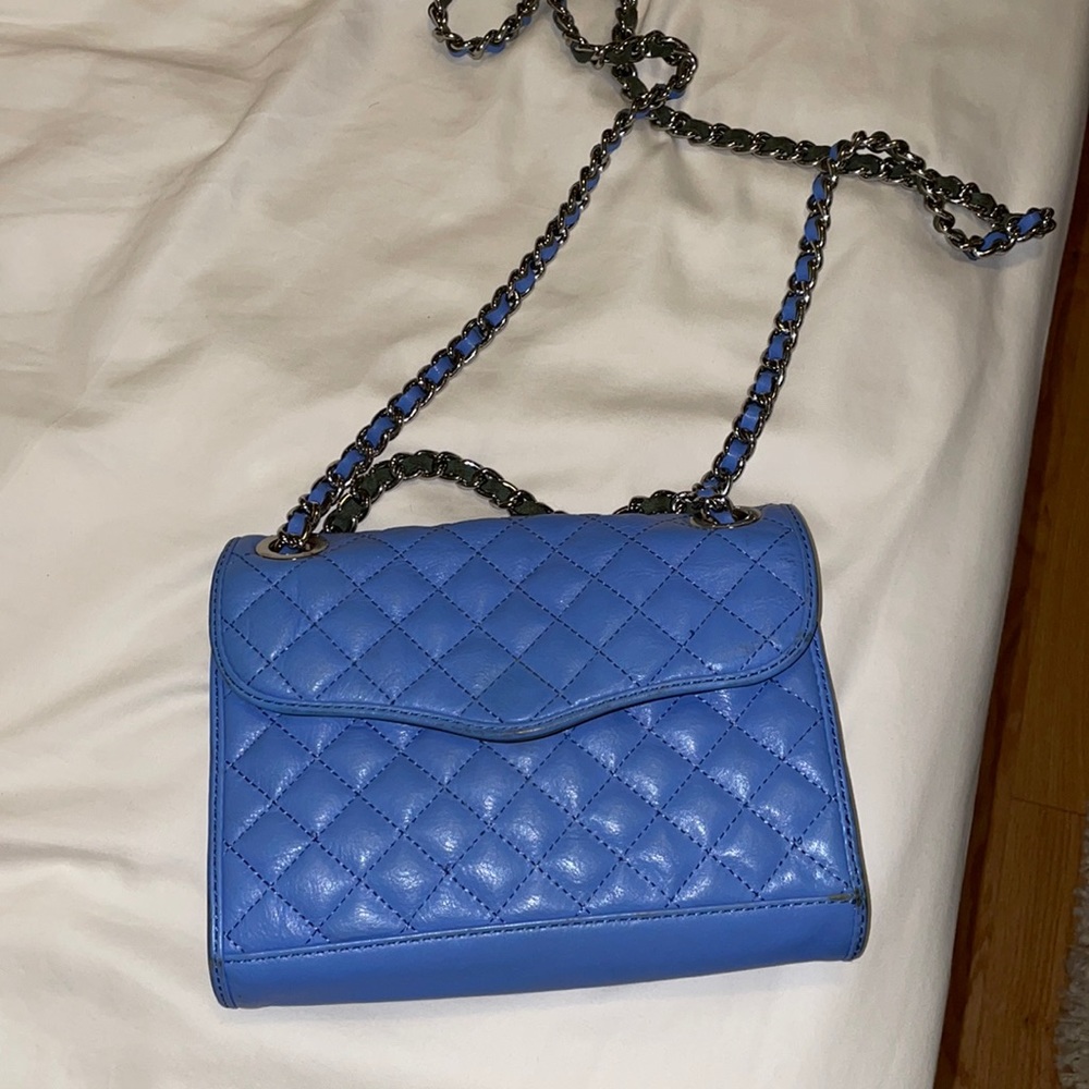 Rebecca Minkoff quilted blue crossbody